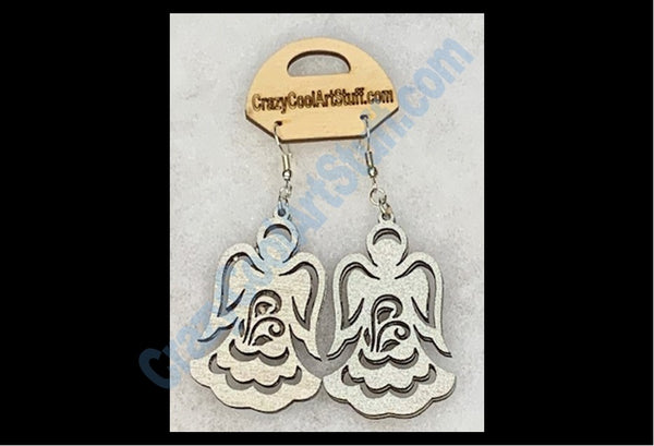 Angel Earrings - Silver